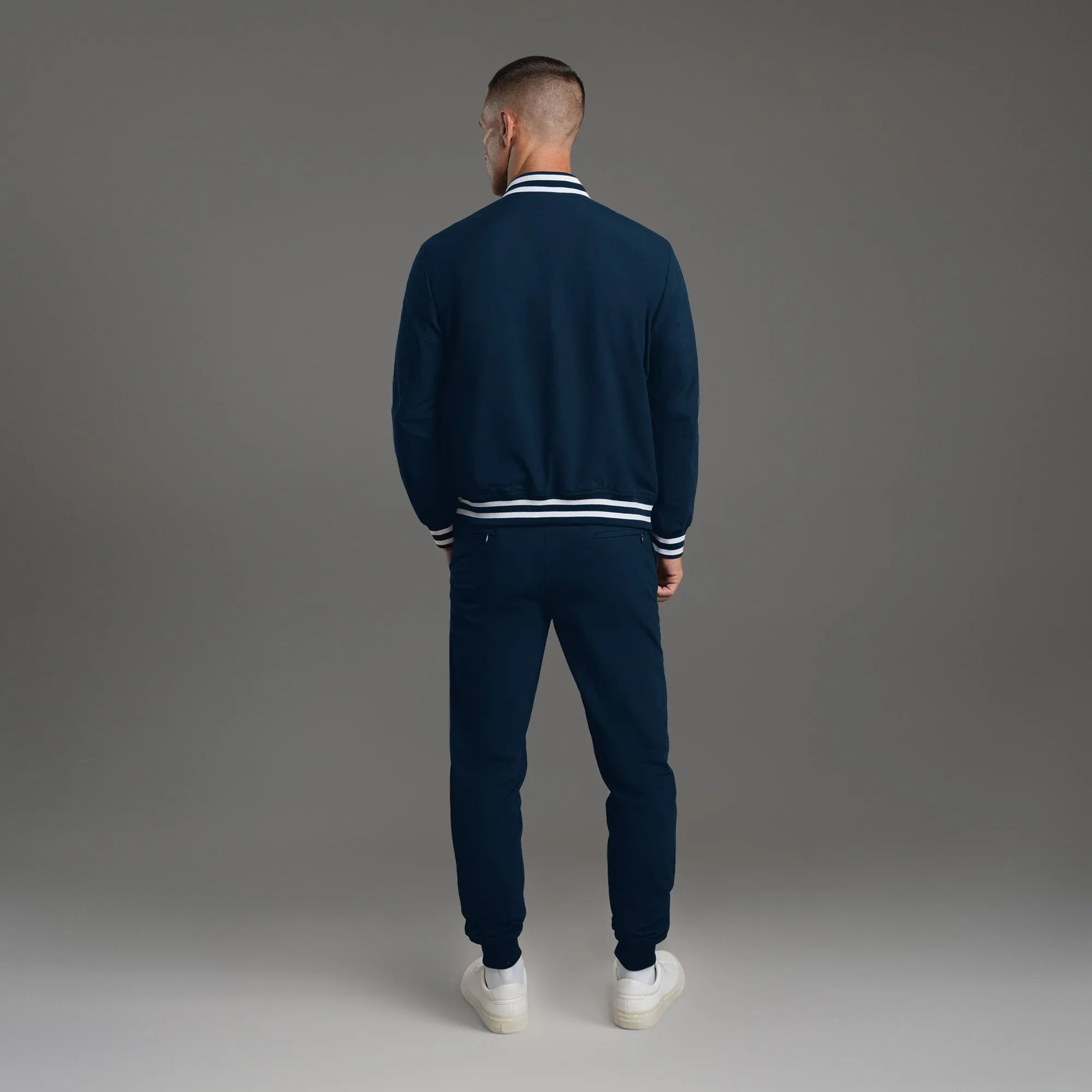 FlexTech Bomber - Varsity Nautical Blue zodiac sign