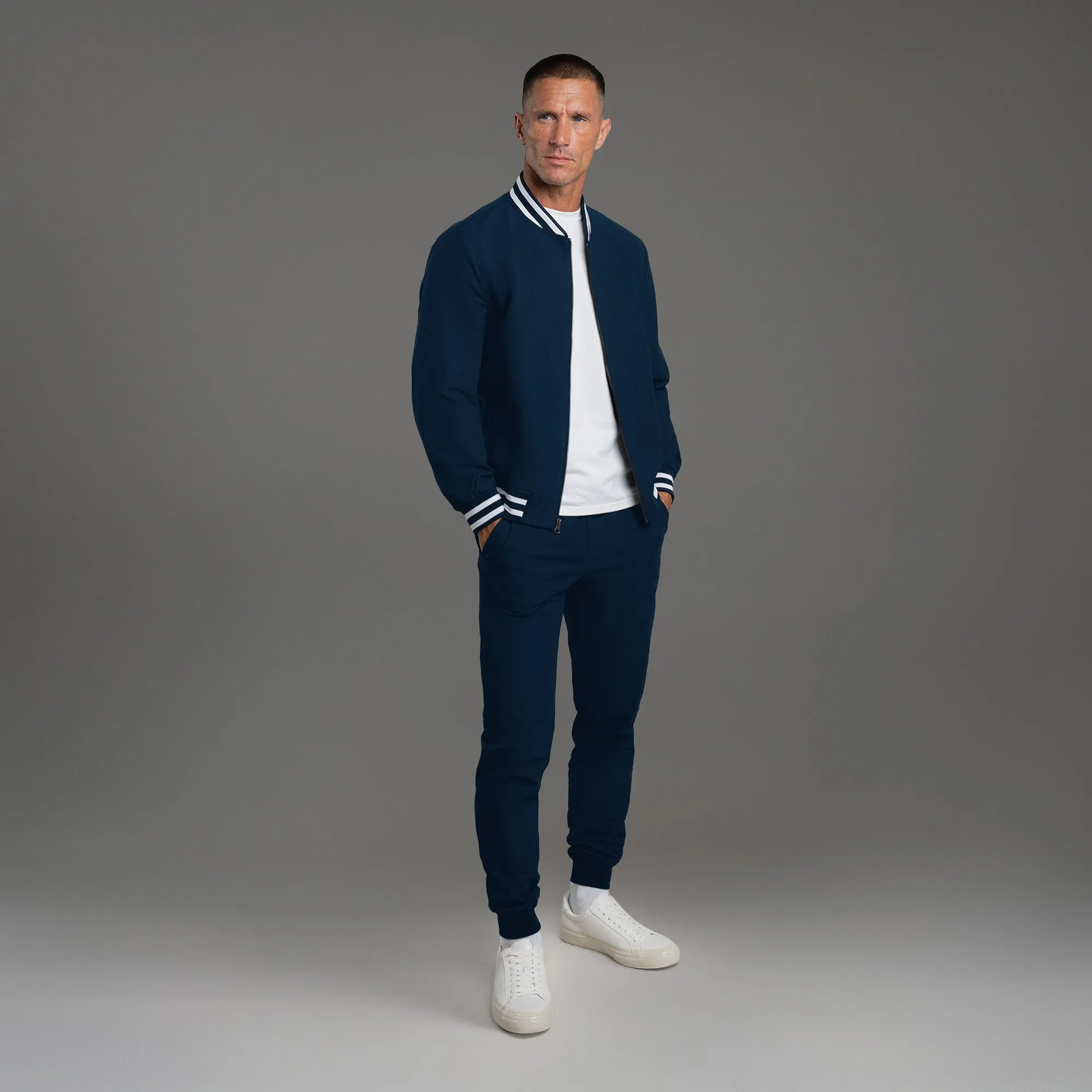 FlexTech Bomber - Varsity Nautical Blue art dressing