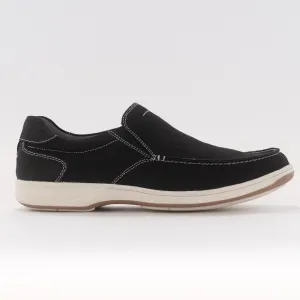 Florsheim Lakeside Canvas Moc Toe Slip On (Men's) - Black understated elegance Florsheim Lakeside Canvas Moc Toe Slip On (Men's) - Black universally loved