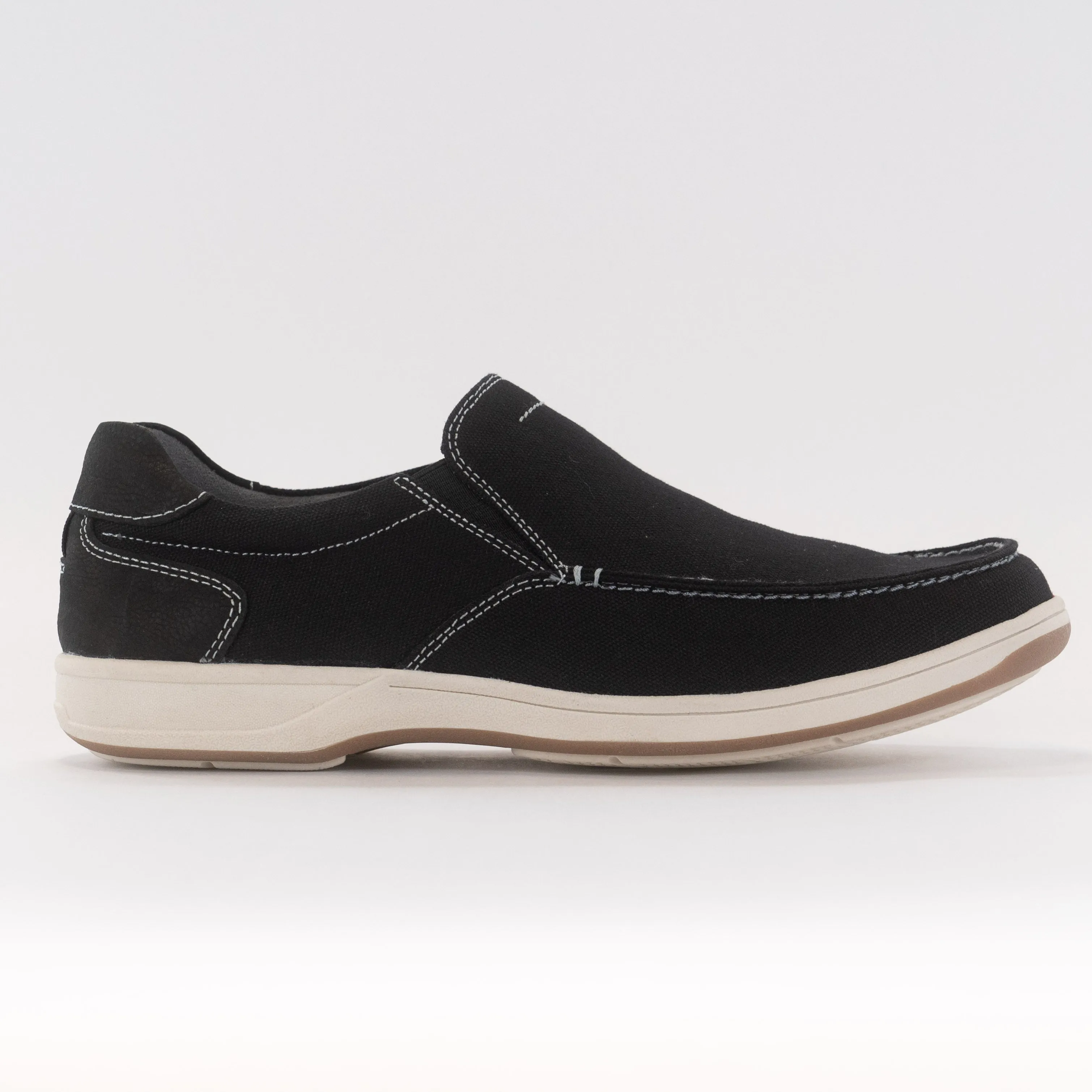 Florsheim Lakeside Canvas Moc Toe Slip On (Men's) - Black universally loved