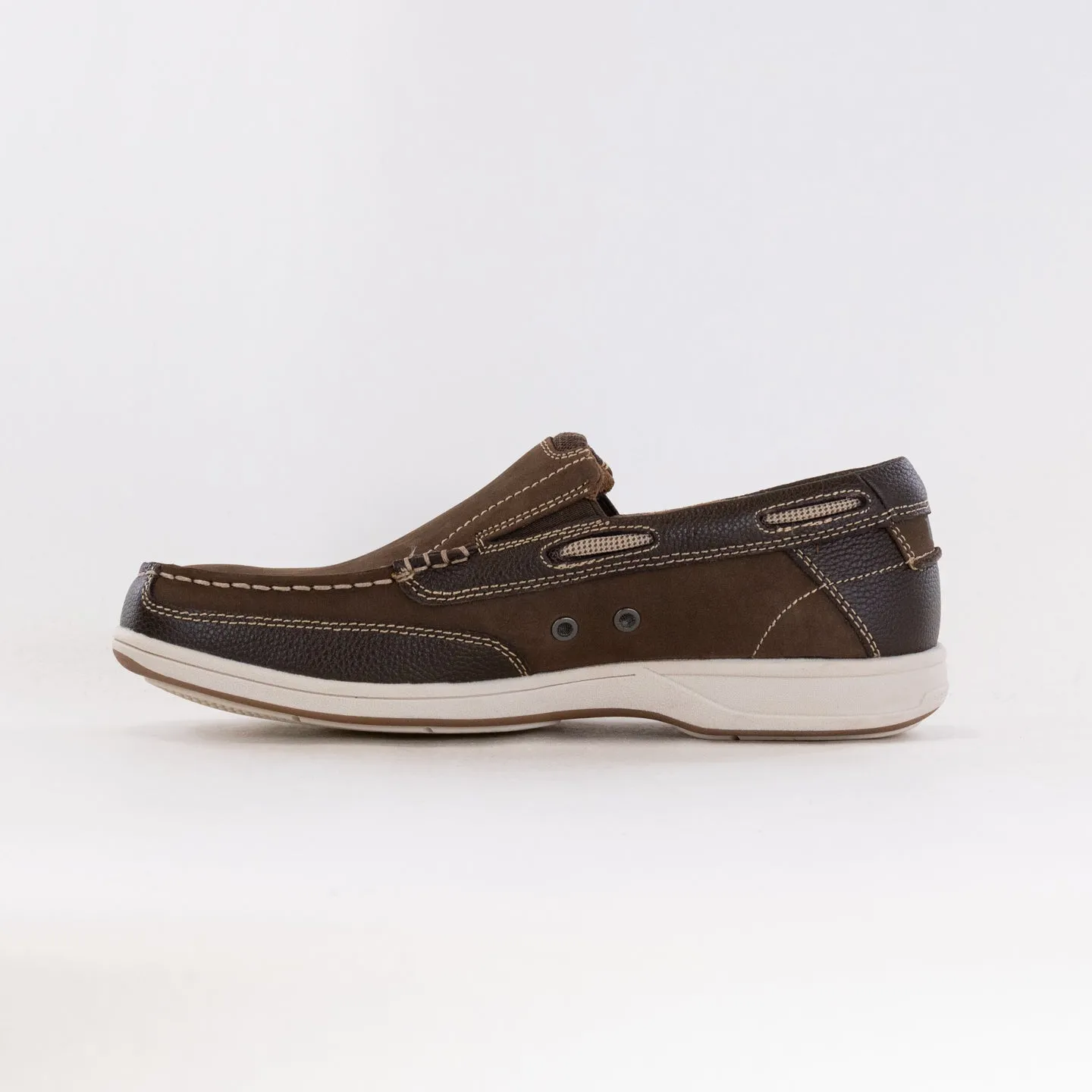 Florsheim Lakeside Moc Toe Slip On (Men's) - Brown Nubuck snow traction