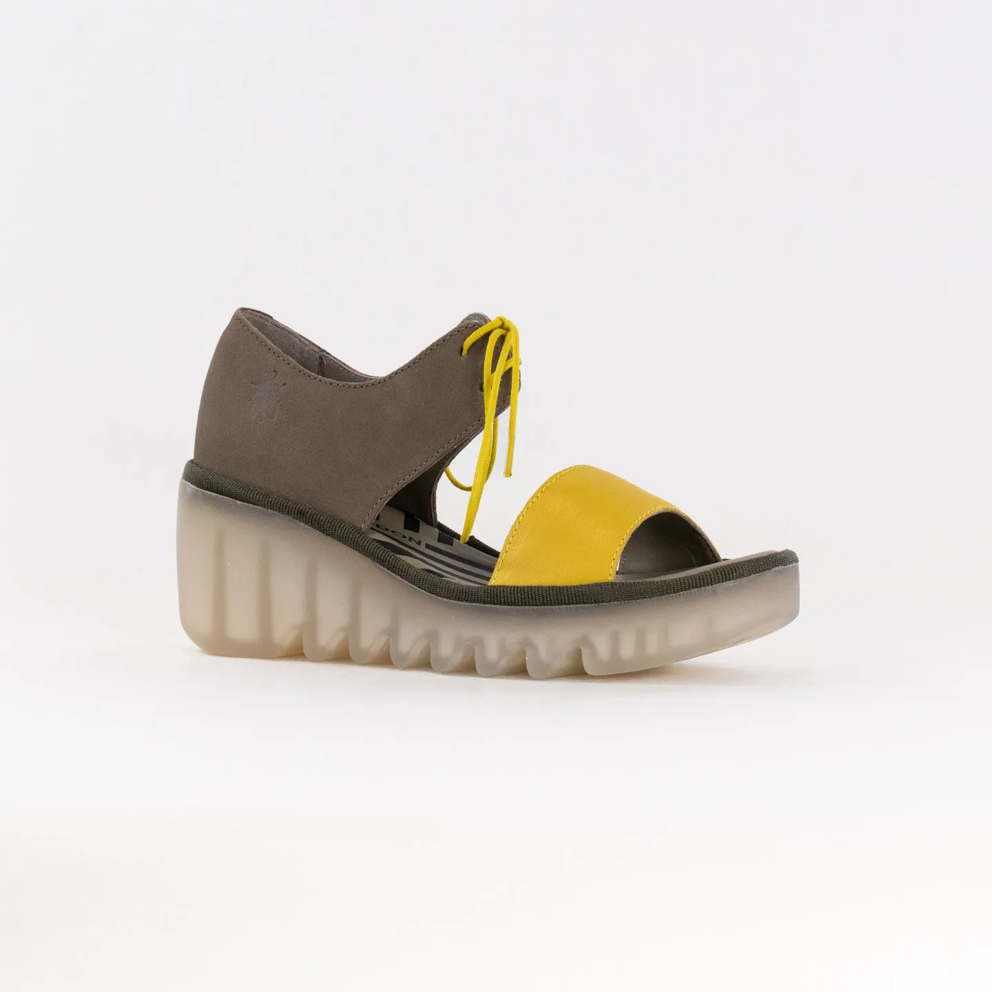 FLY London Crossover Sandals BILU465FLY (Women's) - Yellow/Khaki Urban Stroll