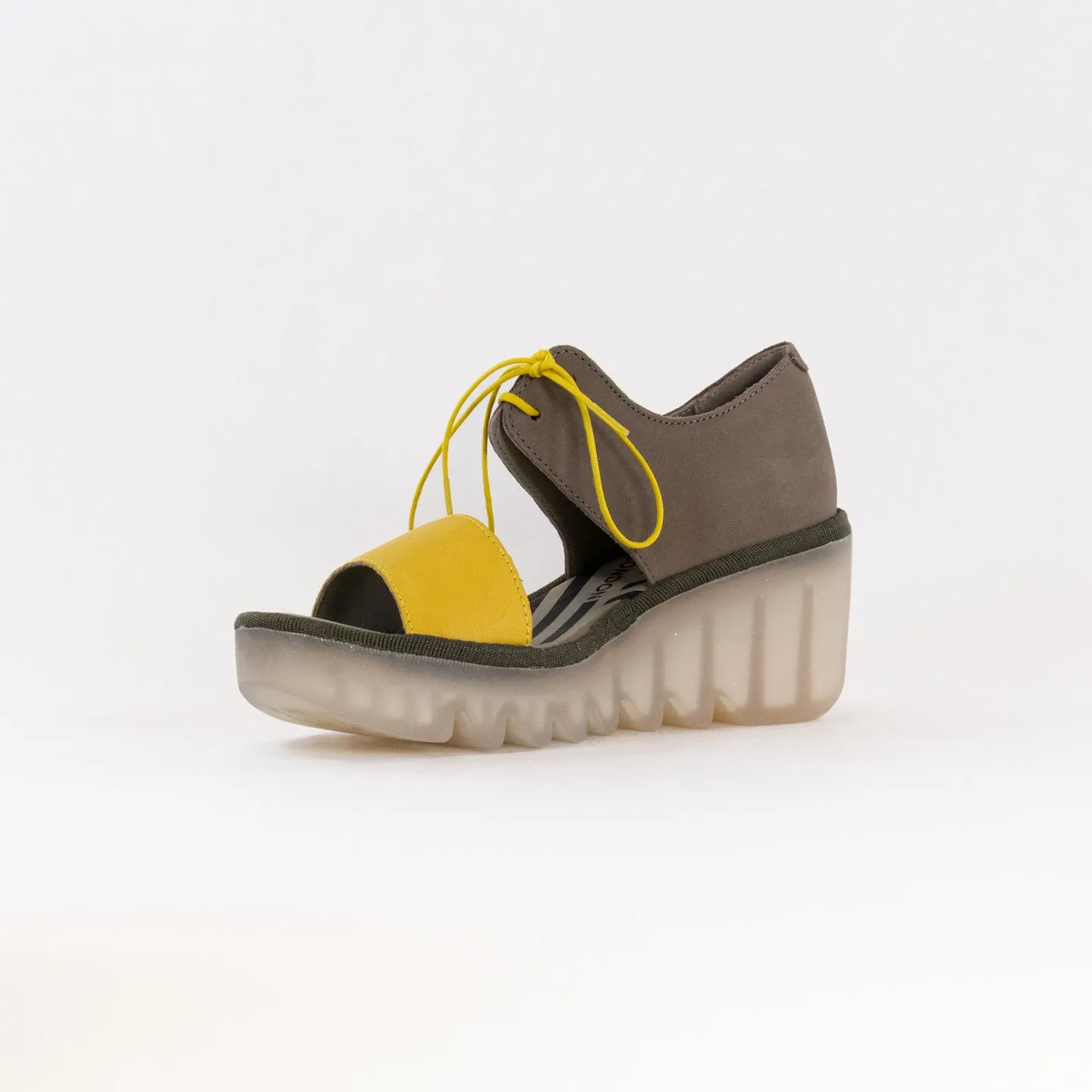 FLY London Crossover Sandals BILU465FLY (Women's) - Yellow/Khaki Trend Appeal