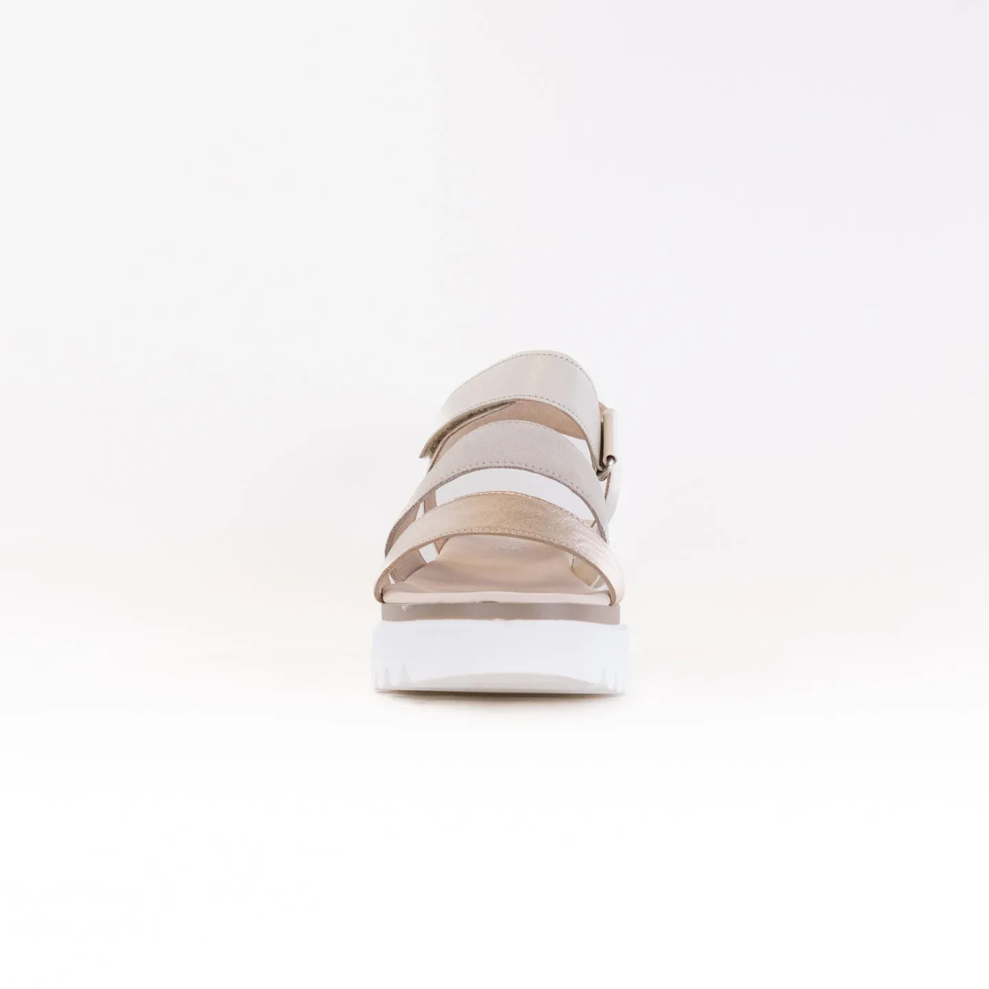 Gabor 24.610.62 Wedge Sandal (Women's) - White Metallic Combi Leather Home Feel