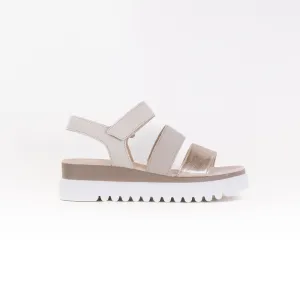 Gabor 24.610.62 Wedge Sandal (Women's) - White Metallic Combi Leather Slow Living
