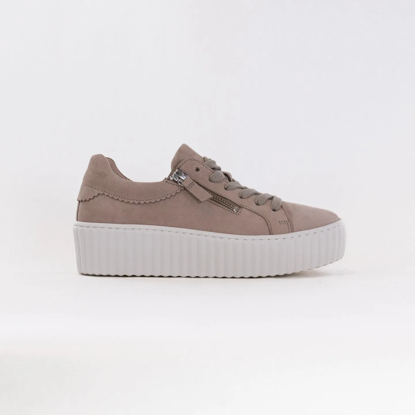 Gabor 43.200.21 Platform Sneaker (Women's) - Cream deep sole