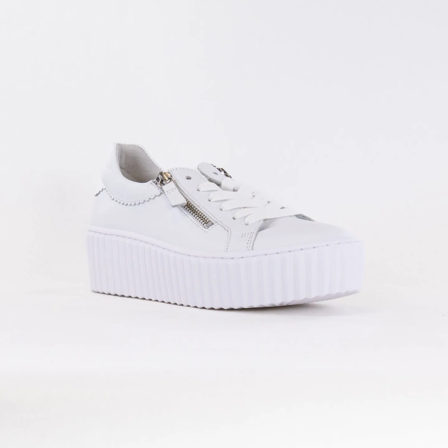 Gabor 43.200.21 Platform Sneaker (Women's) - White/Ice arch support