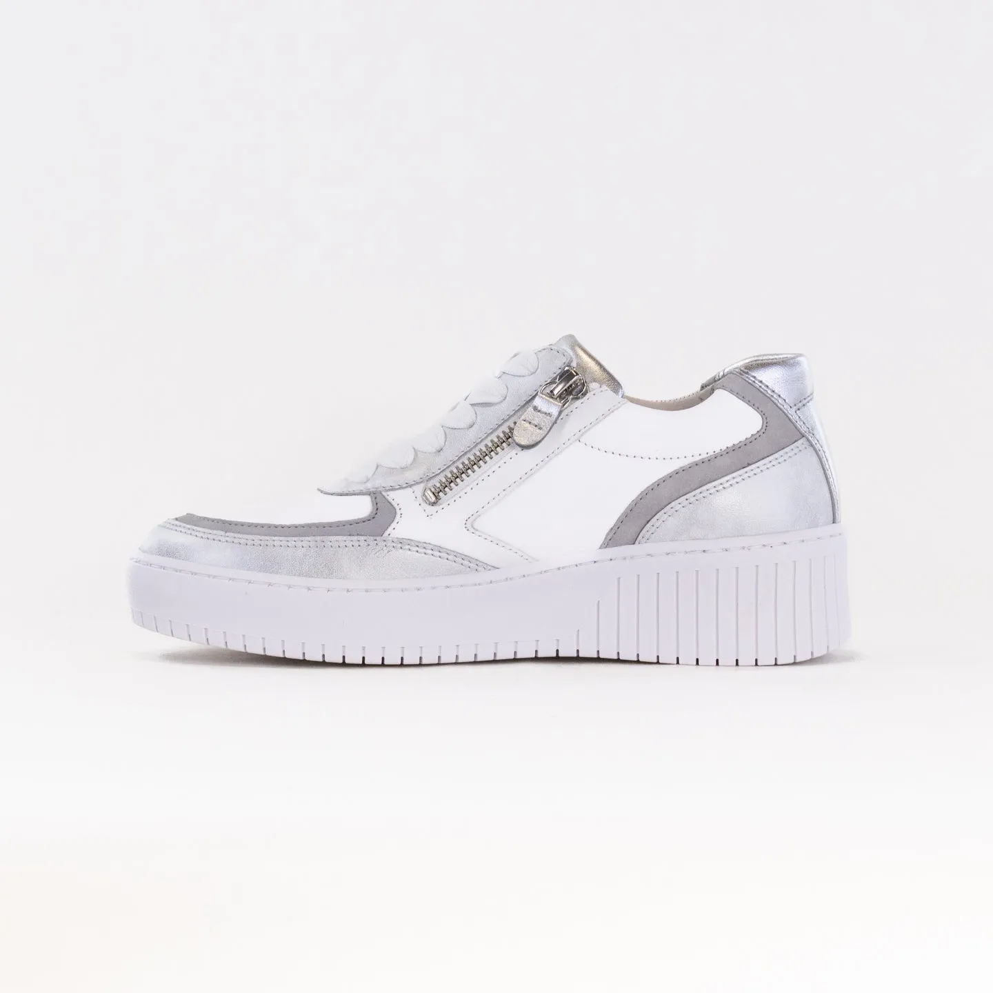 Gabor 43.233.61 Sneaker (Women's) - White/Grey air mesh