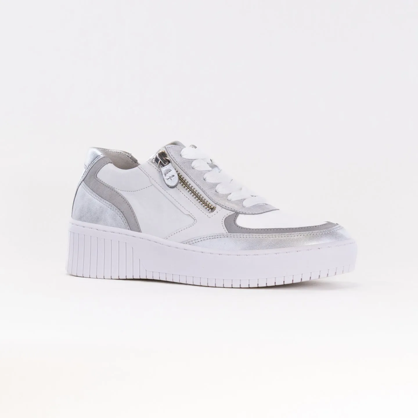 Gabor 43.233.61 Sneaker (Women's) - White/Grey vent sole