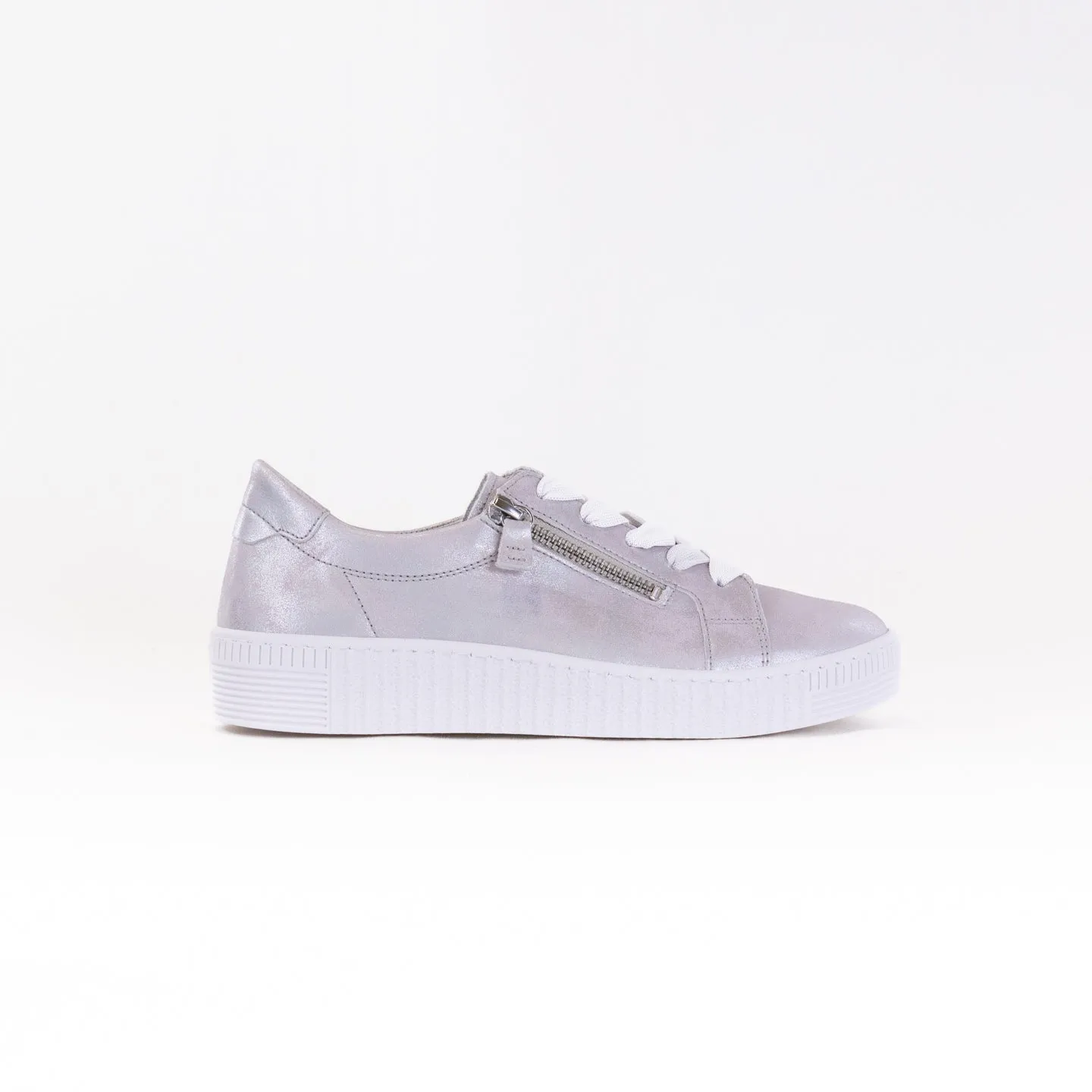 Gabor 43.334.61 Double Zip Sneaker (Women's) - Light Grey stable foot