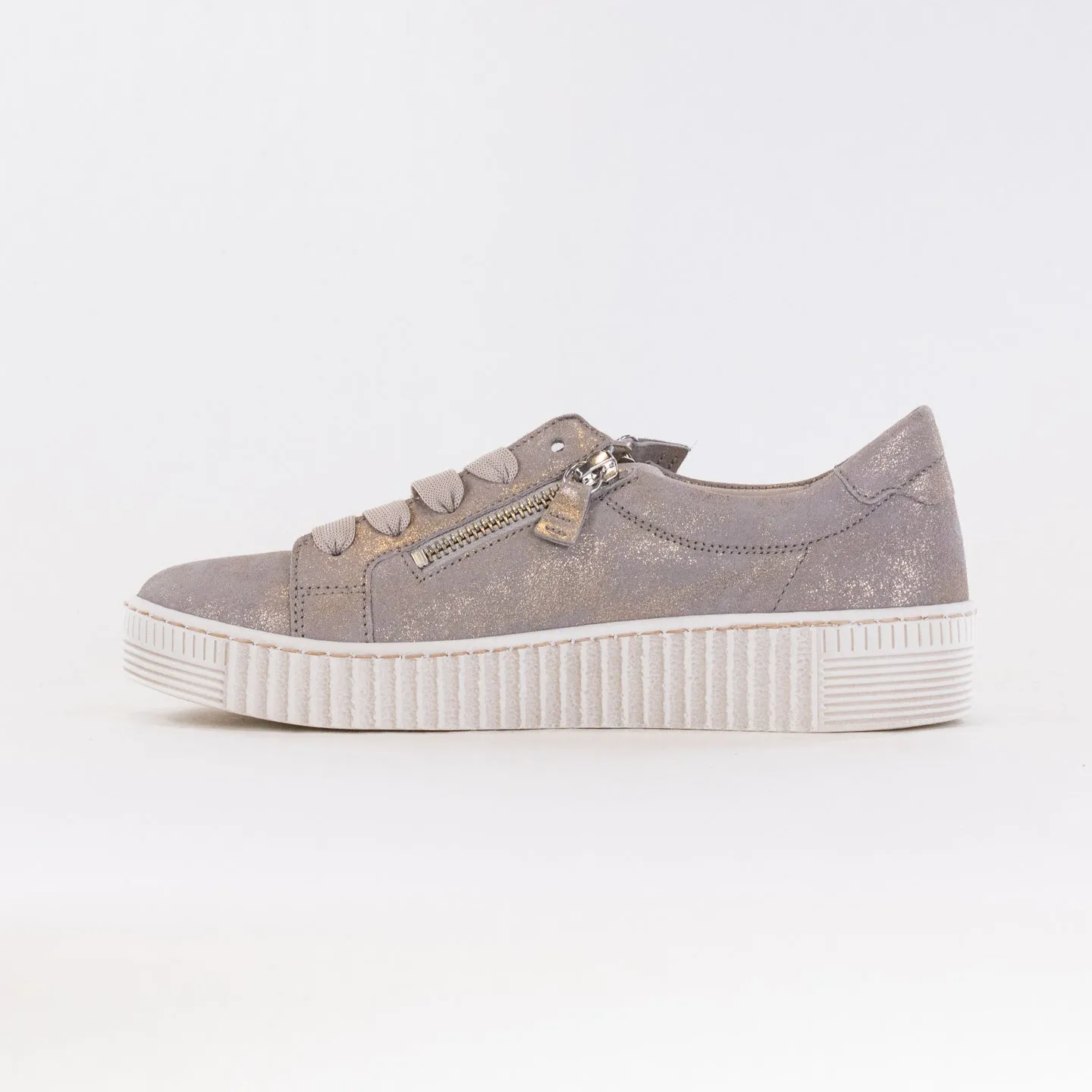 Gabor 43.334.62 Double Zip Sneaker (Women's) - Muschel performance sole