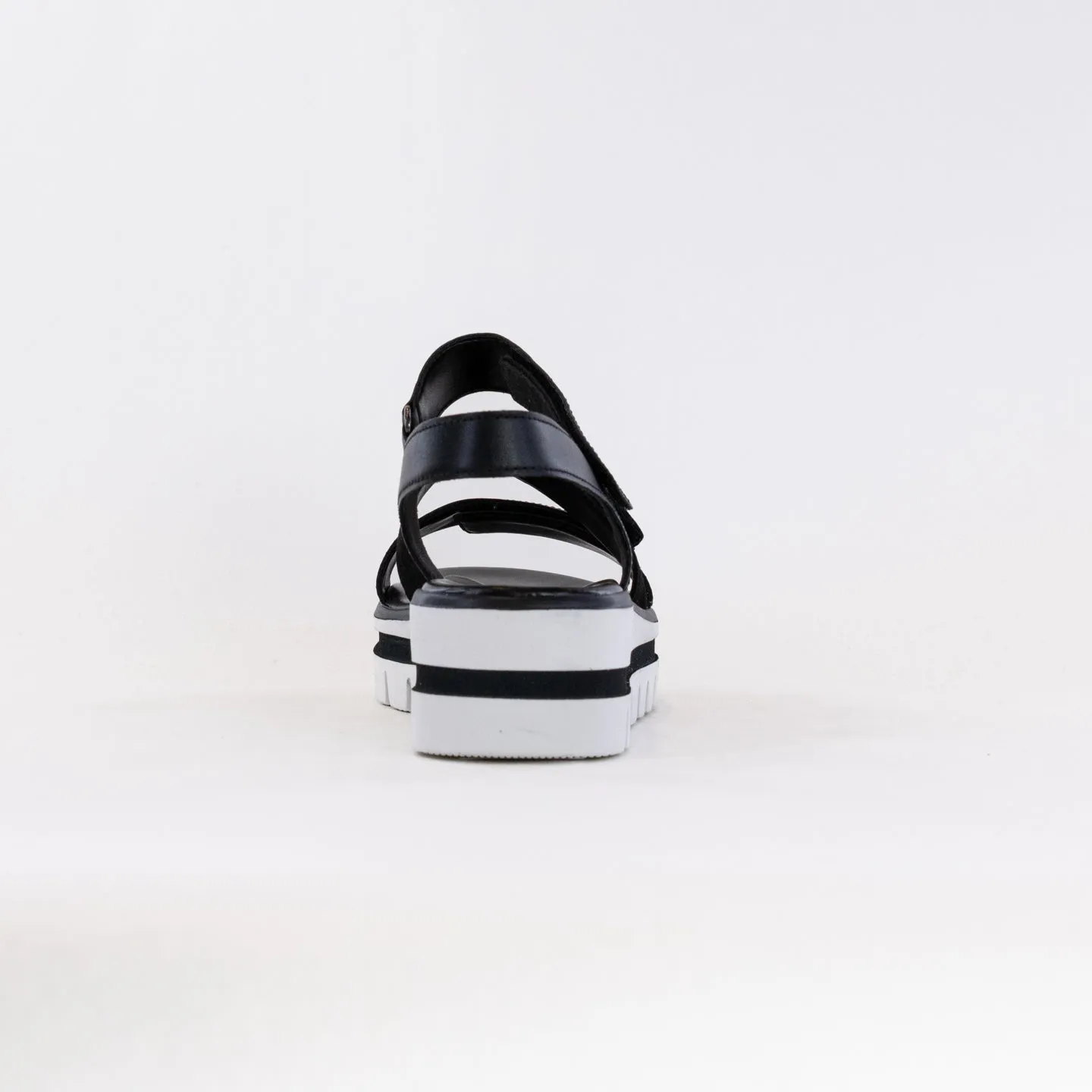 Gabor 44.620.27 Three Strap Sandal (Women's) - Black Island Mood