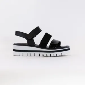 Gabor 44.620.27 Three Strap Sandal (Women's) - Black Resort Edit
