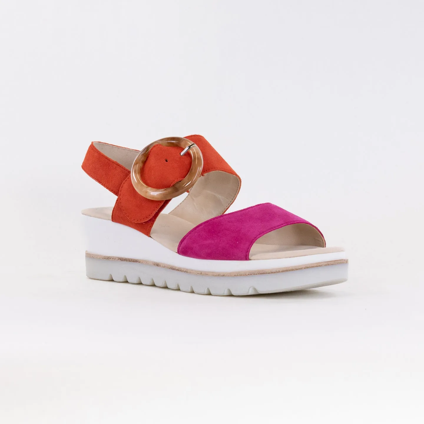 Gabor 44.645.13 Sandal (Women's) - Pink/Pumpkin Relax Look