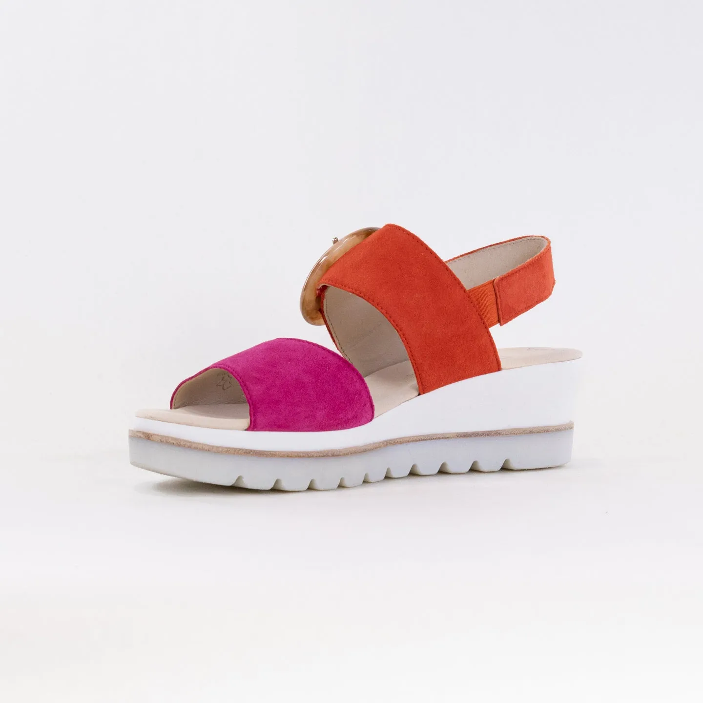 Gabor 44.645.13 Sandal (Women's) - Pink/Pumpkin Soft Days