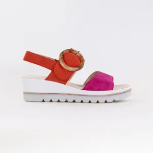 Gabor 44.645.13 Sandal (Women's) - Pink/Pumpkin Quiet Style Gabor 44.645.13 Sandal (Women's) - Pink/Pumpkin Slow Energy