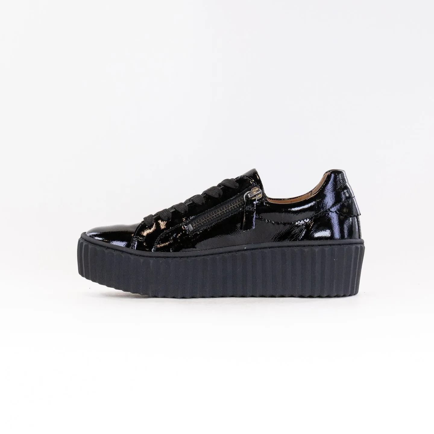 Gabor 53.200.97 Sneaker (Women's) - Black Patent arch support