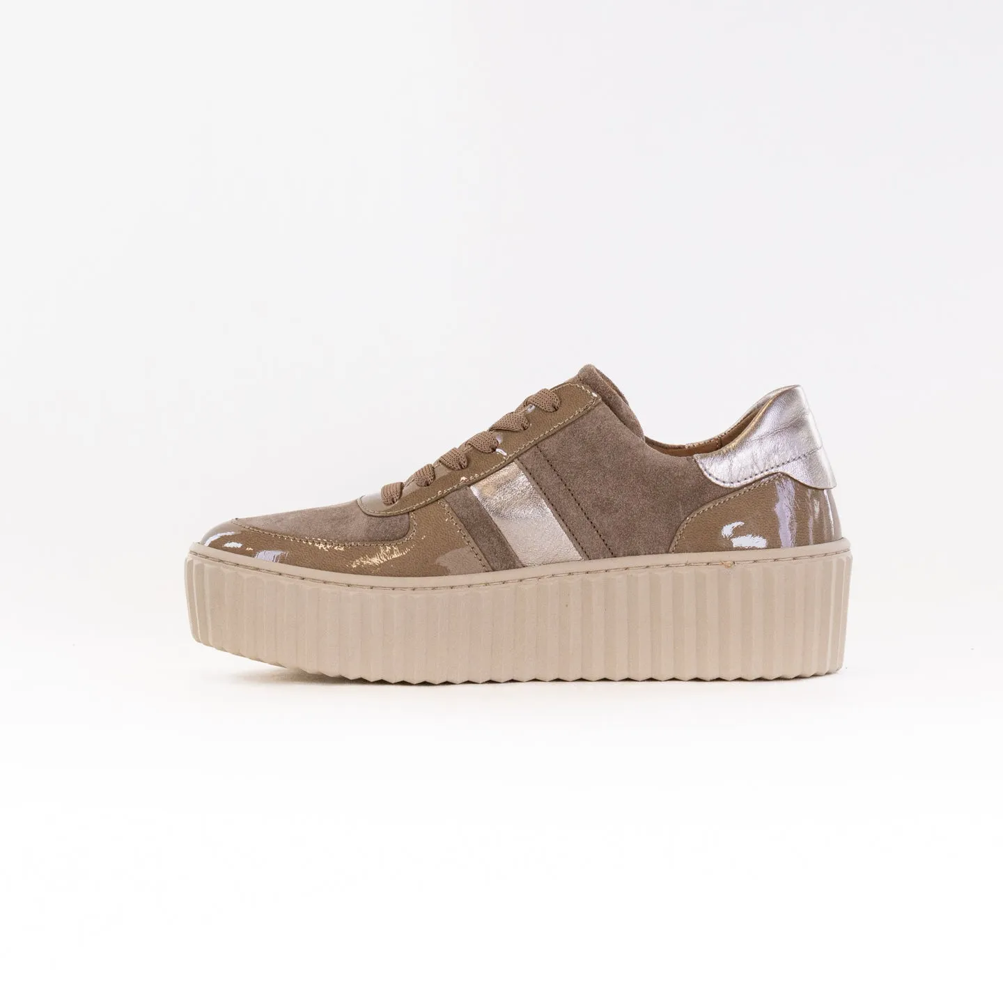 Gabor 53.203.14 Sneaker (Women's) - Taupe Combi friction lock