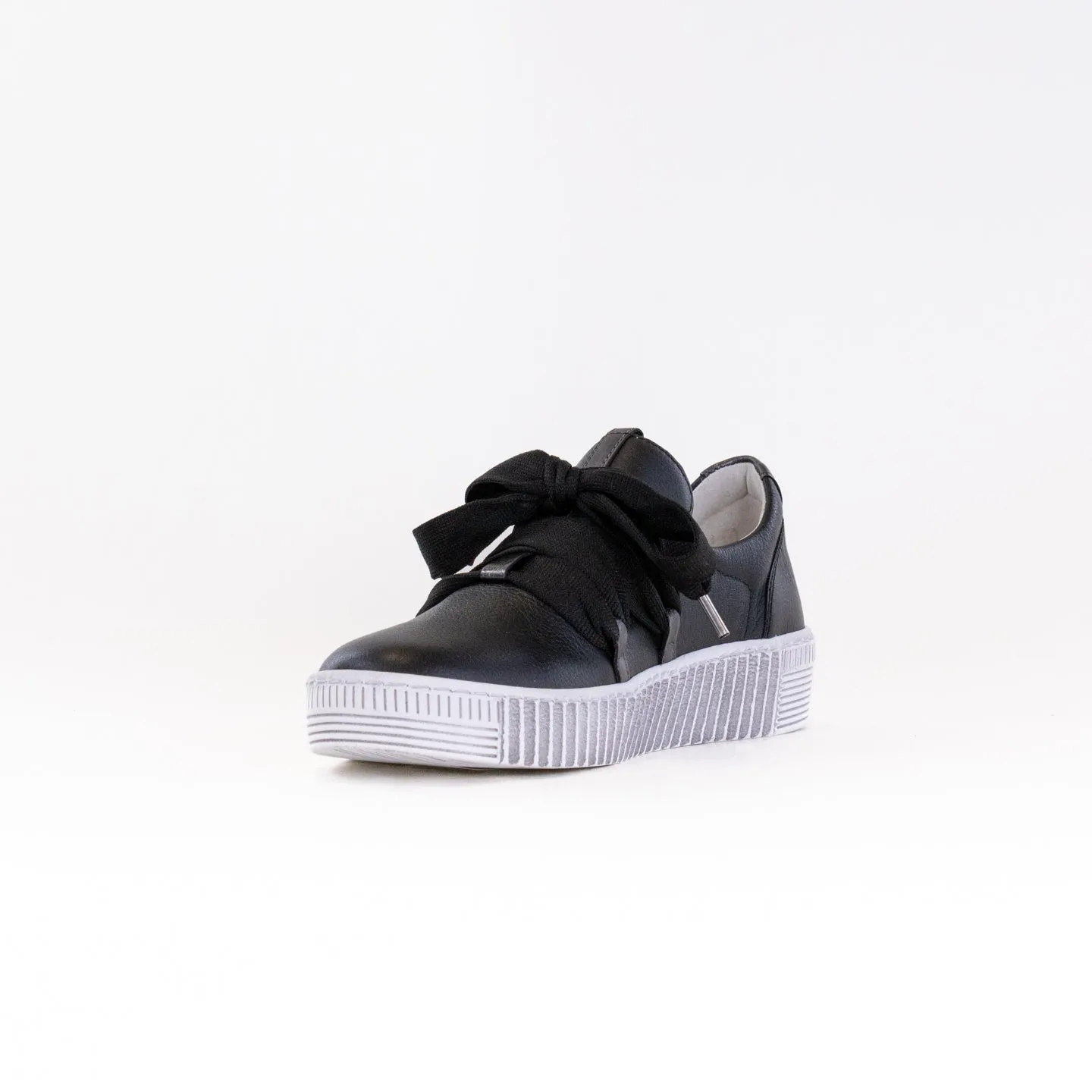 Gabor 53.333 Sneaker (Women's) - Black Leather posture aid