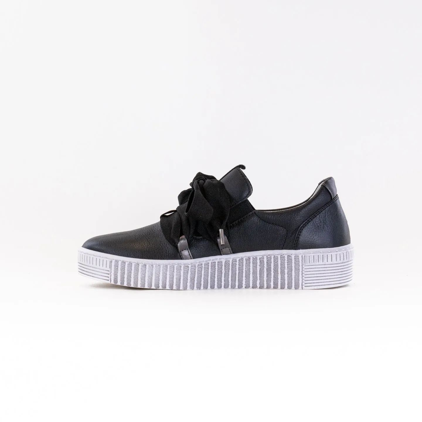 Gabor 53.333 Sneaker (Women's) - Black Leather explorer fit