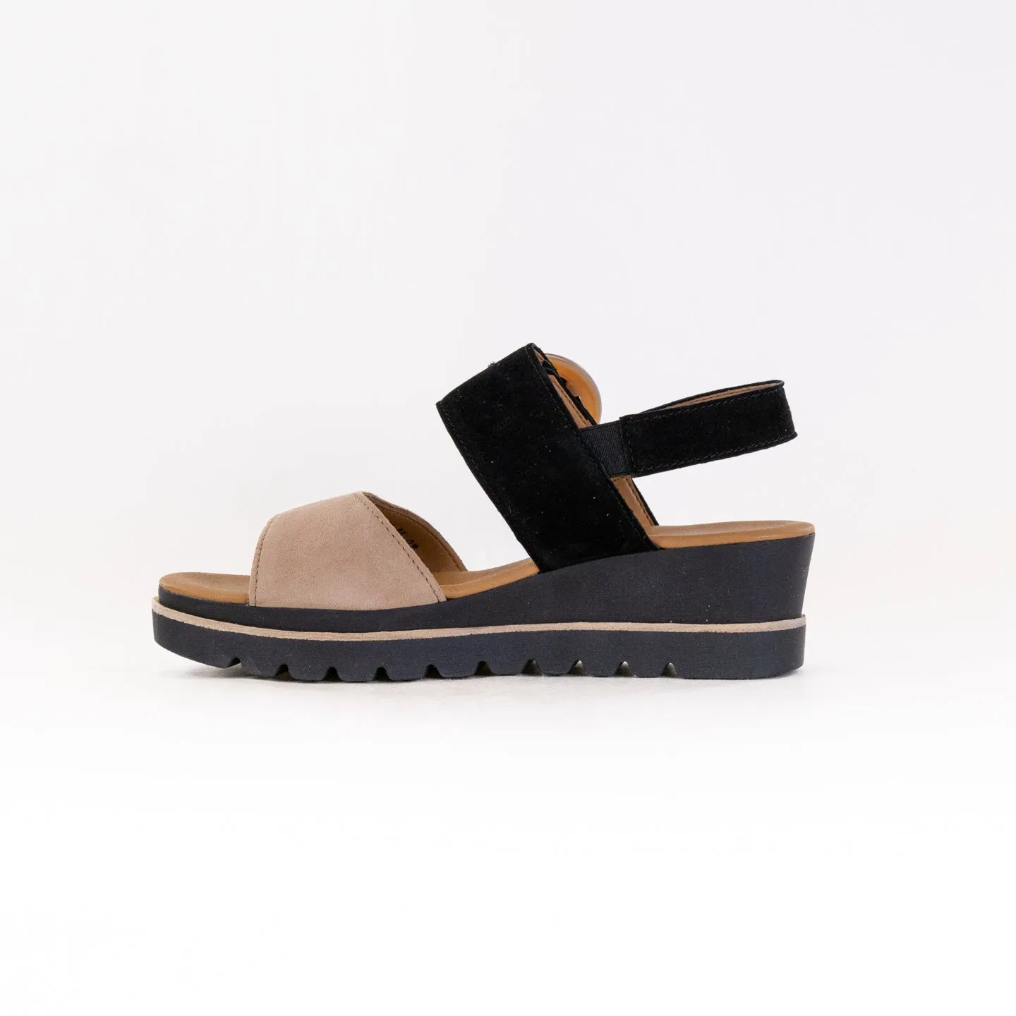 Gabor 64.645 Sandal (Women's) - Caramel/Black Calm Air