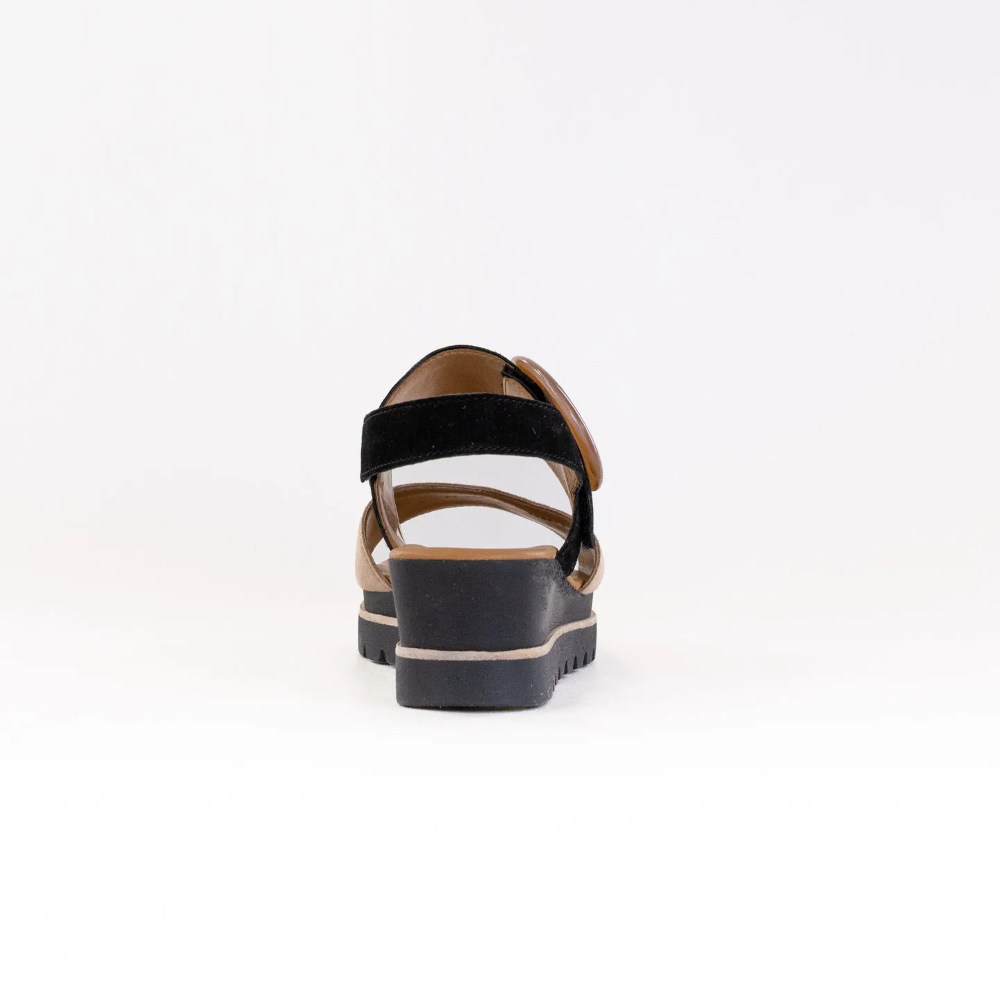 Gabor 64.645 Sandal (Women's) - Caramel/Black Stay Cool