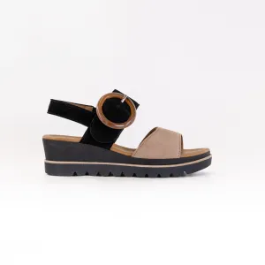Gabor 64.645 Sandal (Women's) - Caramel/Black Cloud Step Gabor 64.645 Sandal (Women's) - Caramel/Black Urban Cool