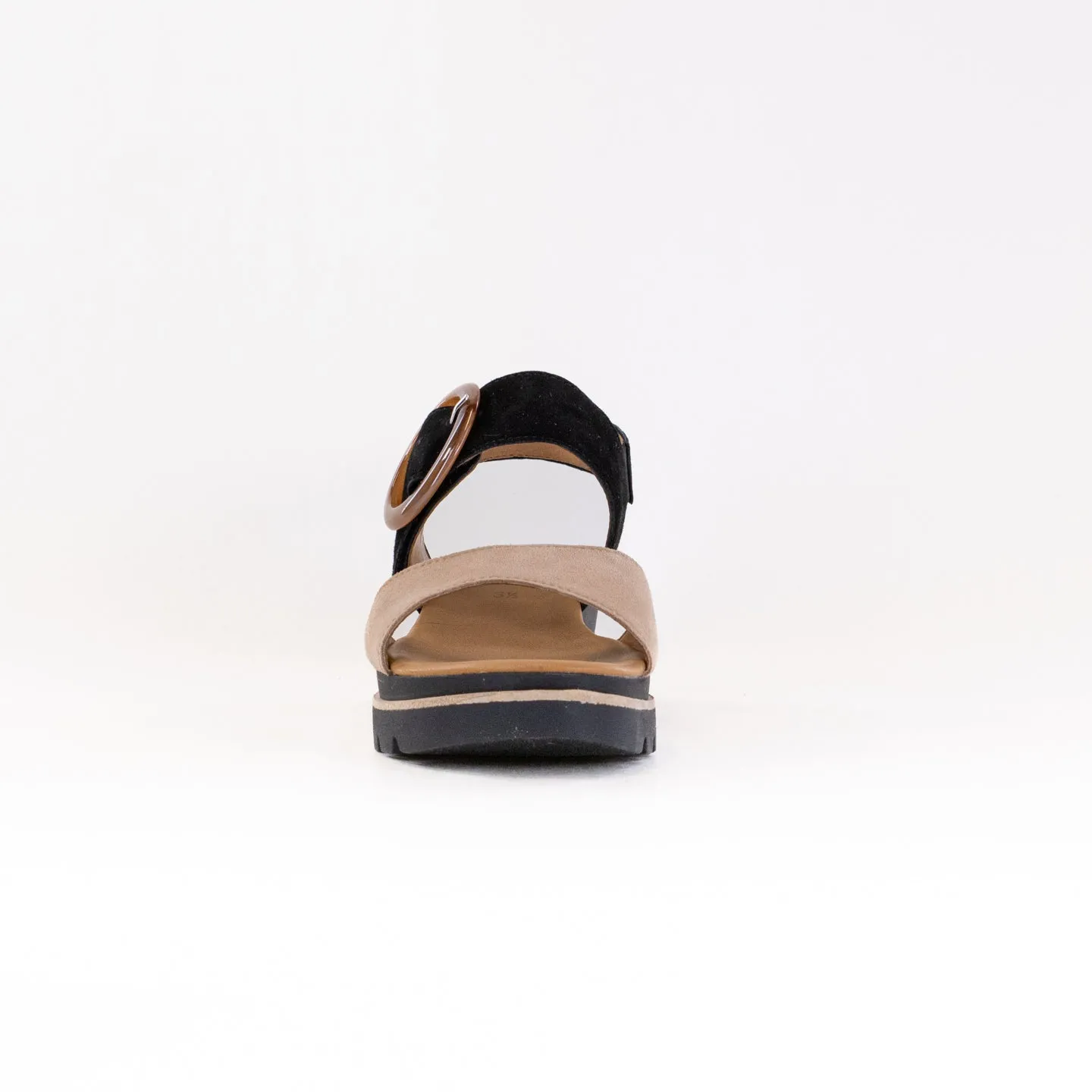 Gabor 64.645 Sandal (Women's) - Caramel/Black Sun Touch