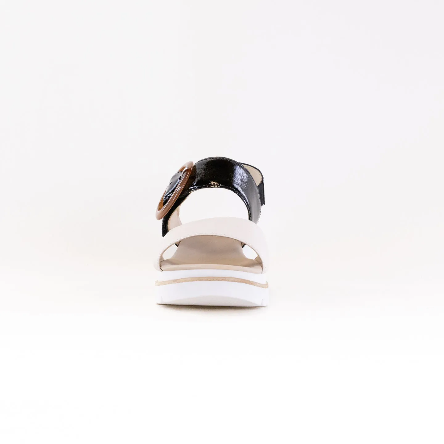Gabor 64.645 Sandal (Women's) - Creme/Schwarz Street Fresh