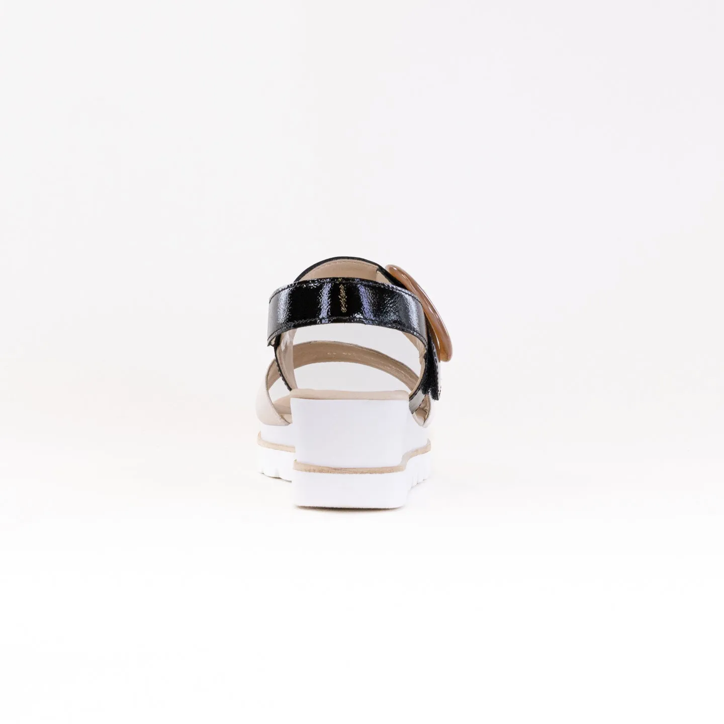 Gabor 64.645 Sandal (Women's) - Creme/Schwarz Local Walk