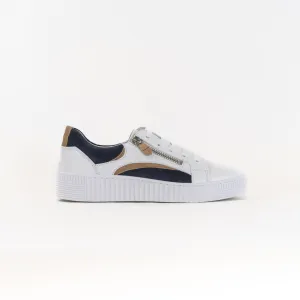 Gabor A1 Zipper Sneaker 23.330 (Women's) - White/Blue cross terrain Gabor A1 Zipper Sneaker 23.330 (Women's) - White/Blue mountain ready