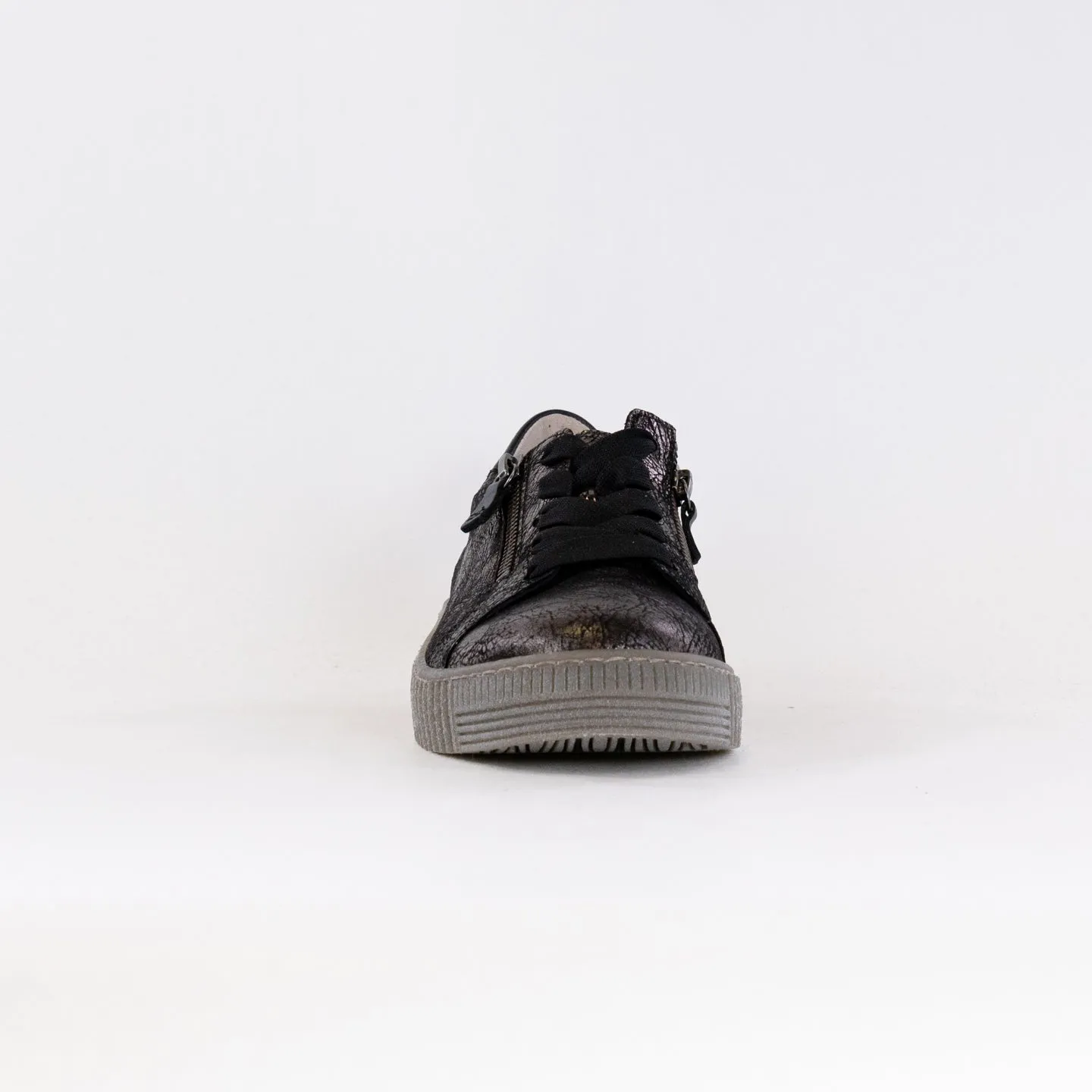 Gabor Zip Sneaker 33.334.37 (Women's) - Black Metallic energy return