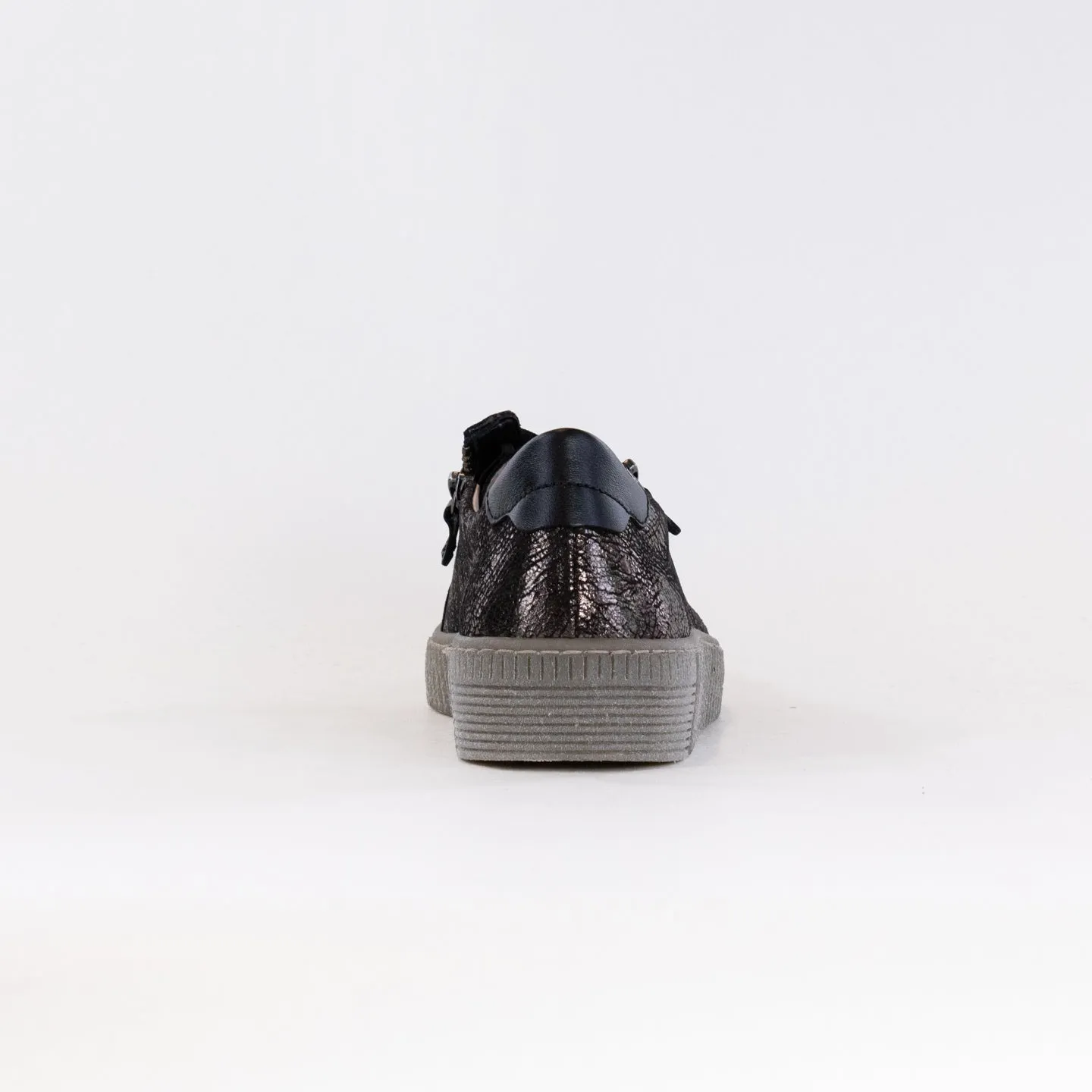 Gabor Zip Sneaker 33.334.37 (Women's) - Black Metallic toe protection