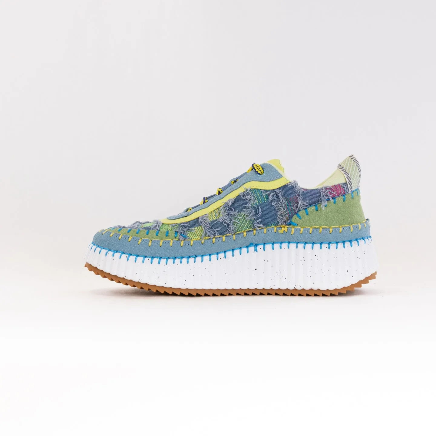 Gelato Stella (Women's) - Denim/Lime anti slip