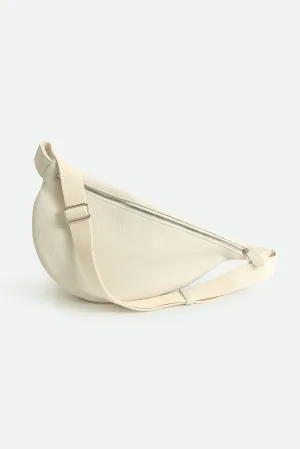 GEMMA ITALIAN LEATHER CROSSBODY BUTTER WHITE bold lines GEMMA ITALIAN LEATHER CROSSBODY BUTTER WHITE urban soul