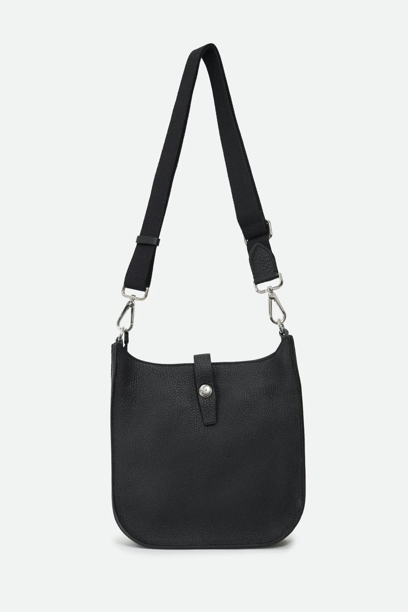 GIA ITALIAN LEATHER CROSSBODY BAG IN BLACK calm look
