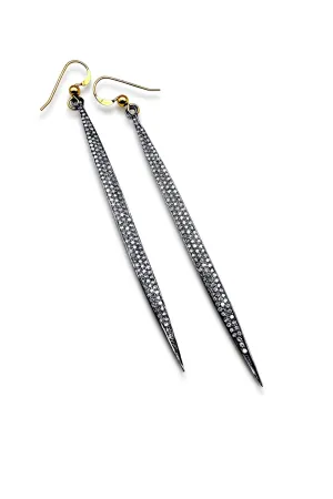 GINNY DIAMOND STICK EARRINGS high vibe GINNY DIAMOND STICK EARRINGS natural feel