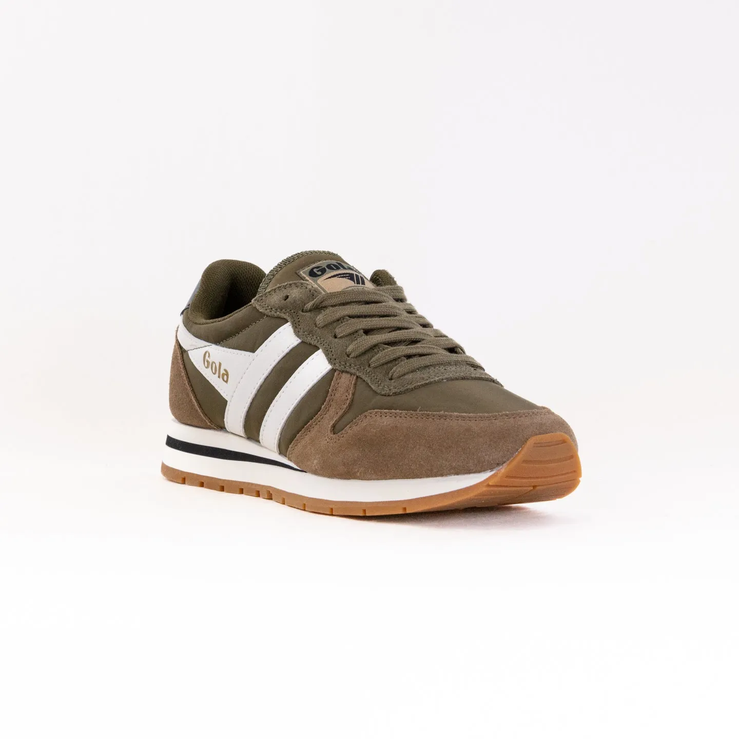 Gola Classics Daytona Chute Sneaker (Men's) - Khaki/Tobacco/Off White travel ease