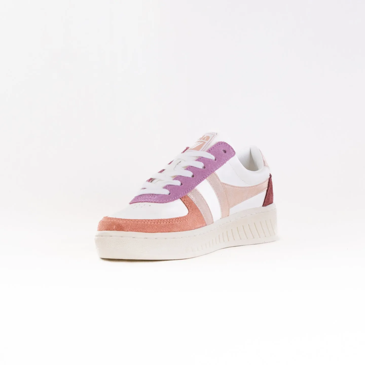 Gola Classics Grandslam Quadrant Sneakers (Women's) - White/Terracotta/Rose Gold/Red Ochre nature gear