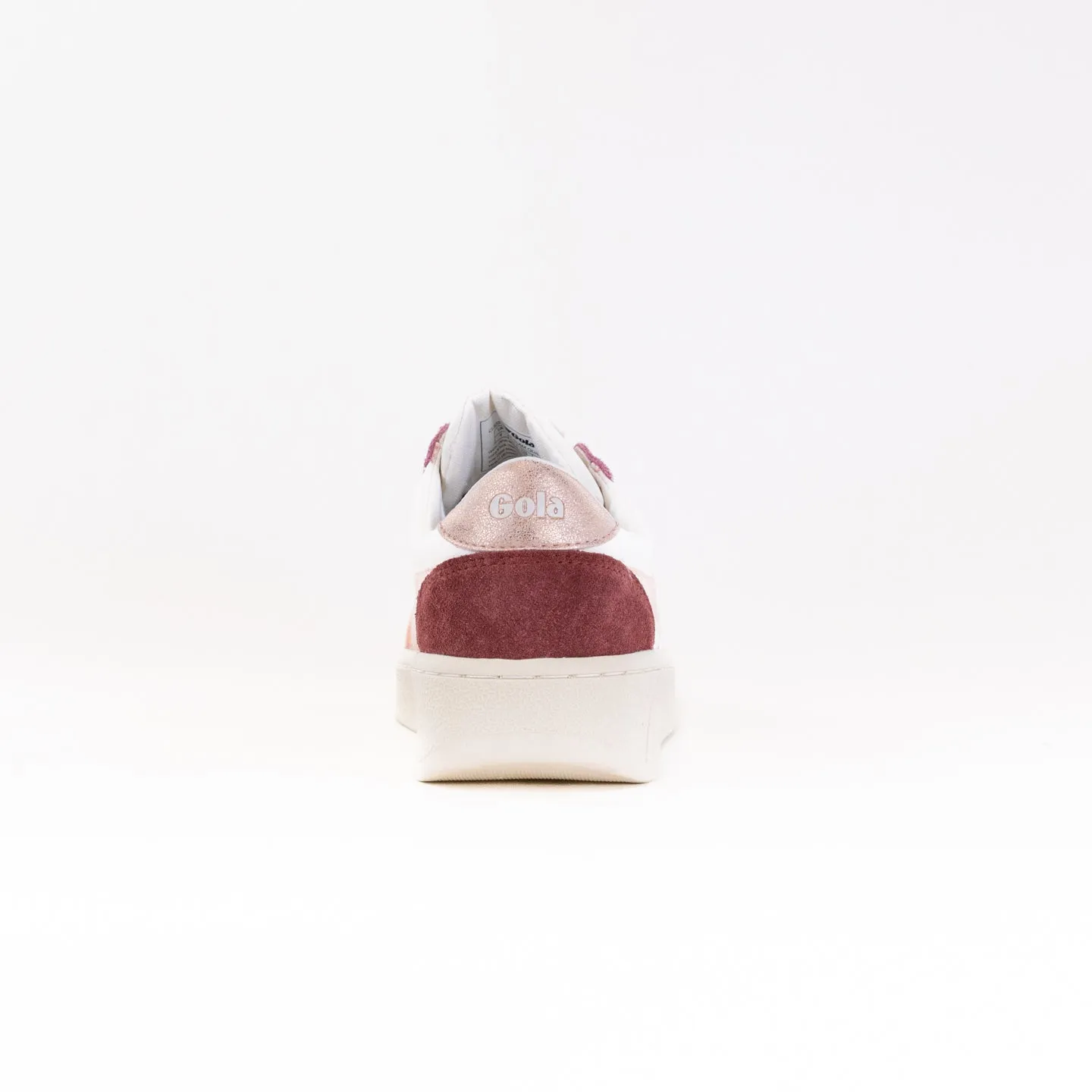 Gola Classics Grandslam Quadrant Sneakers (Women's) - White/Terracotta/Rose Gold/Red Ochre day travel