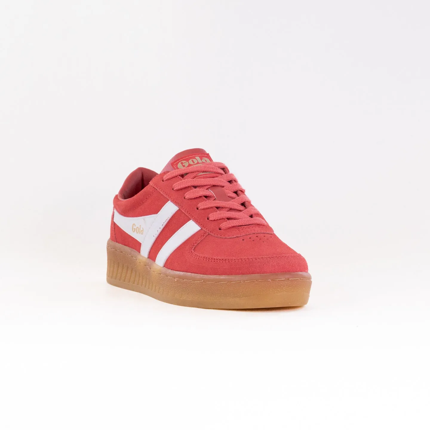 Gola Classics Grandslam Suede Sneakers (Women's) - Coral/Off White/Gum anti slip