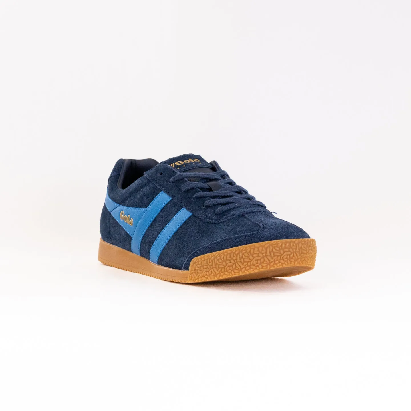 Gola Classics Harrier Suede Sneaker (Men's) - Navy/Santorini leg relief