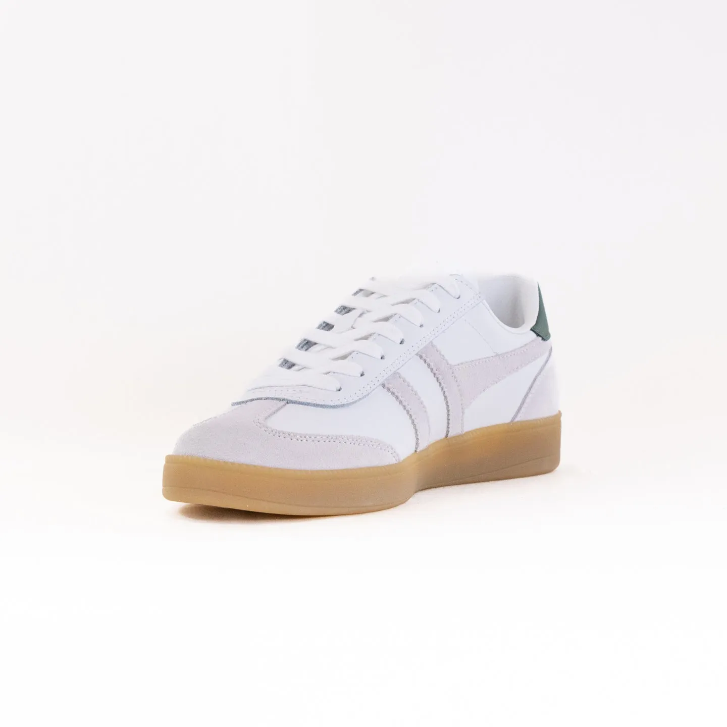 Gola Classics Viper Leather (Men's) - White/White/Evergreen/Gum soft fit