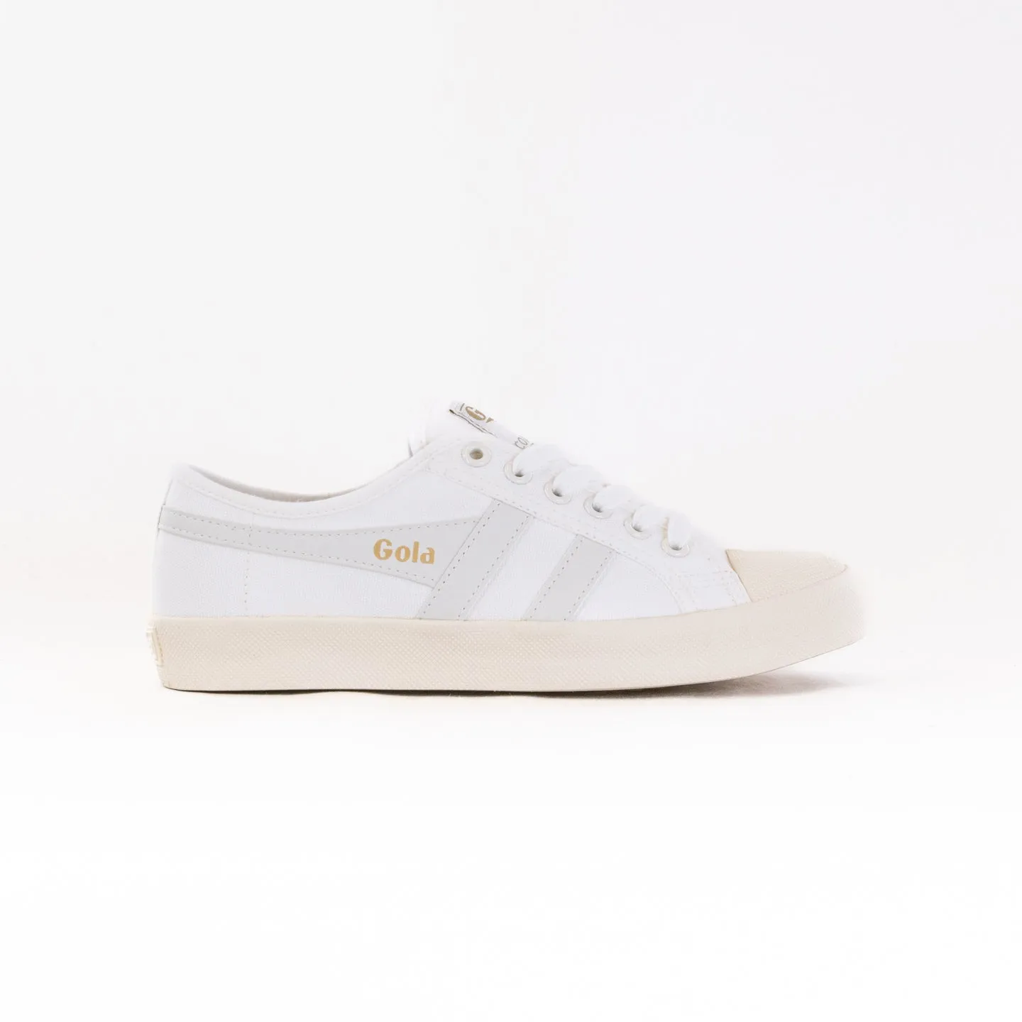 Gola Coaster (Women's) - Off White/Off White/Gold deep sole