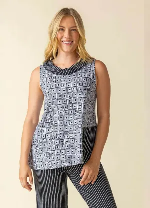 Habitat Core Travel Knit Mixed Cowl Top couple fit Habitat Core Travel Knit Mixed Cowl Top fit beat