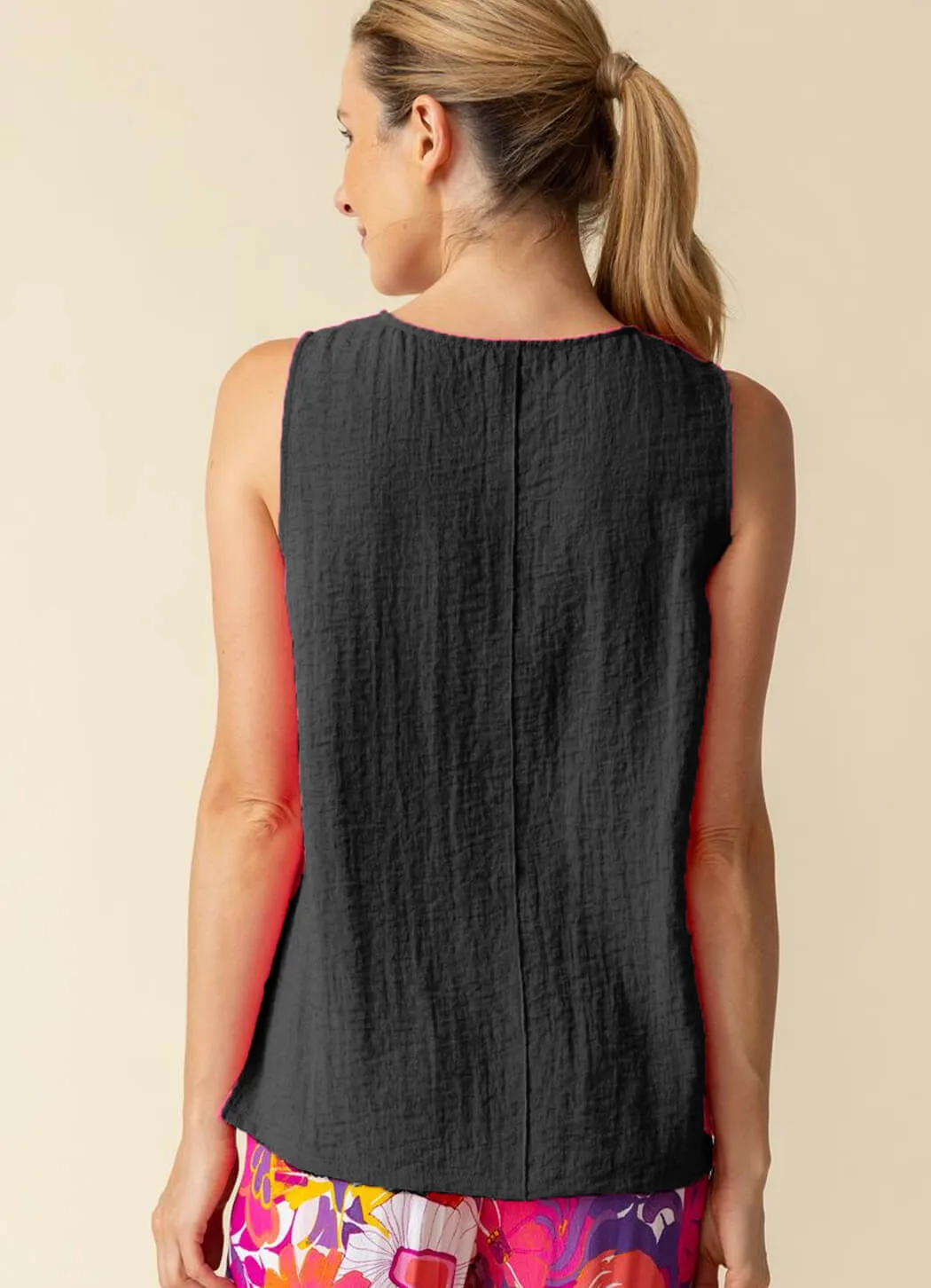 Habitat Express Travel Pieced Tunic Tank city breeze