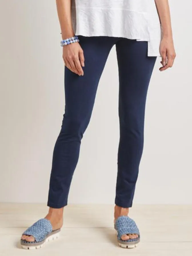 Habitat Knit Denim-Wash Cropped Legging run gear