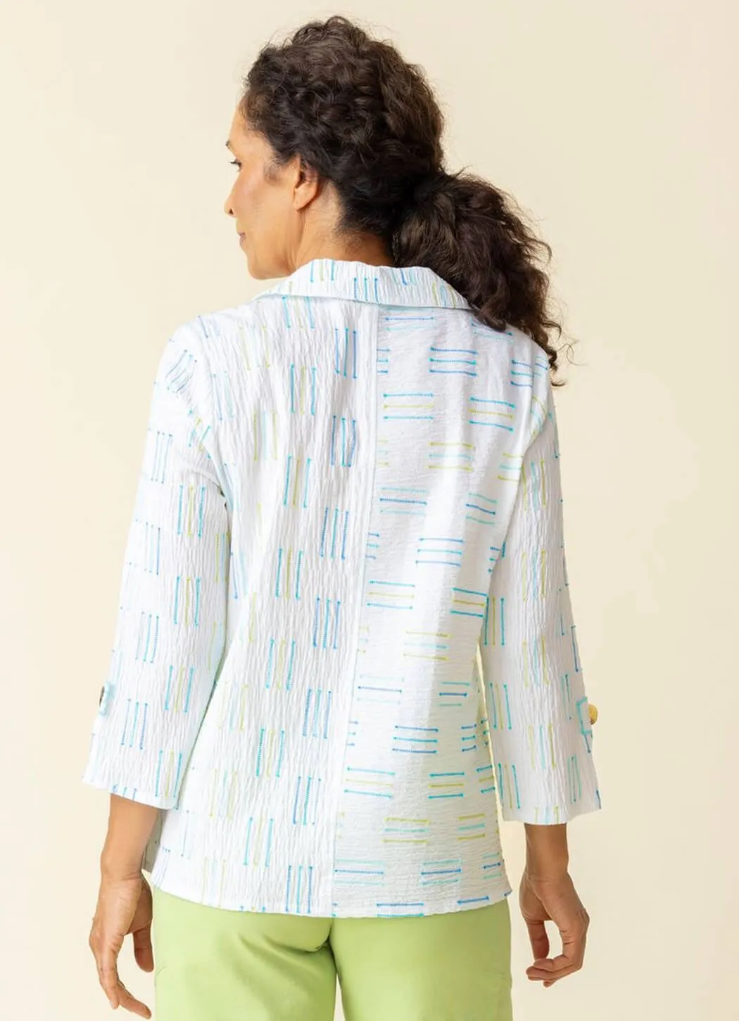 Habitat Lima Weave Inca Tunic statement fit