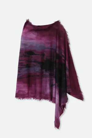 HANDPAINTED CARRIAGI CASHMERE VARA WRAP fuzzy texture HANDPAINTED CARRIAGI CASHMERE VARA WRAP light piece