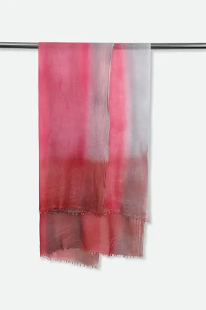 HAZELNUT SPRING SCARF IN HAND DYED CASHMERE subtle warmth HAZELNUT SPRING SCARF IN HAND DYED CASHMERE warm lines